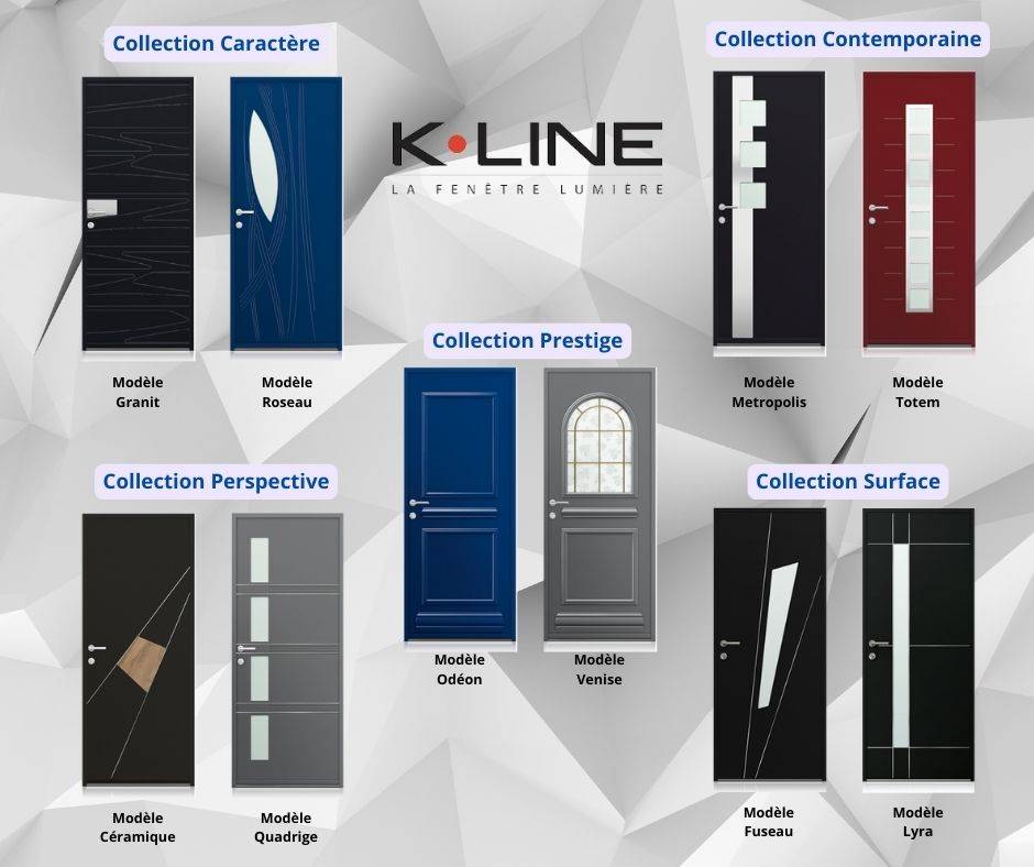 Porte d'entrée K-LINE de qualité sur mesure à Blanquefort en Gironde 