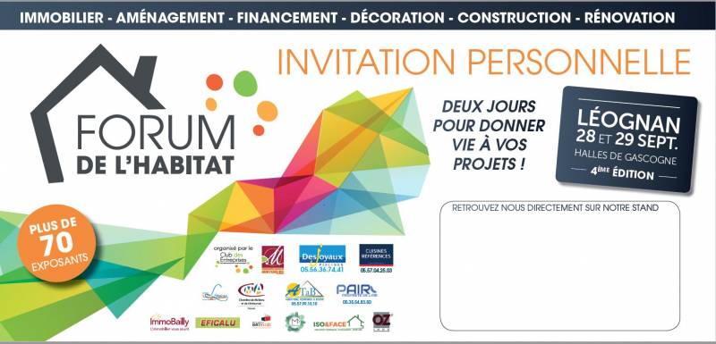 FORUM DE L'HABITAT LEOGNAN
