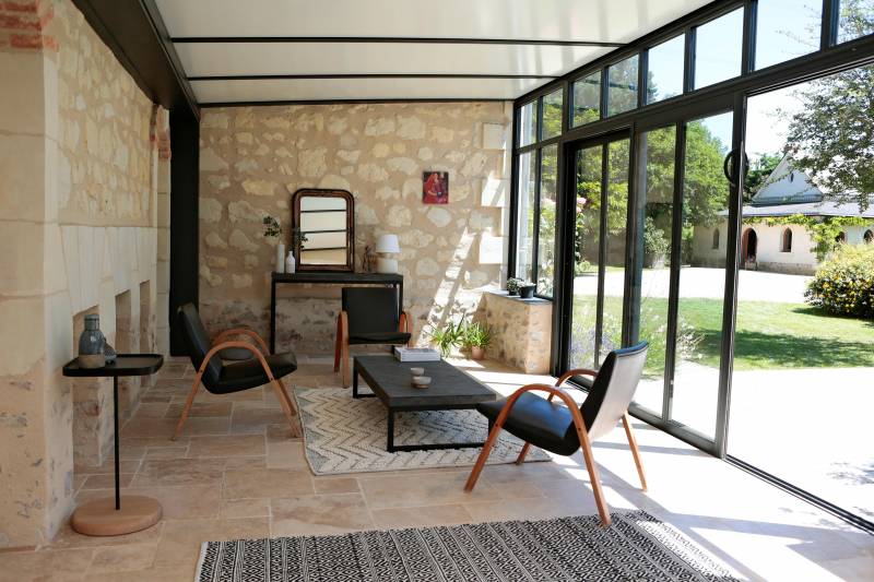 Véranda en aluminium en Gironde 